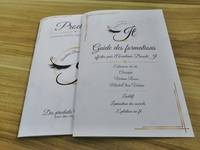 Brochure, catalogue, livret, dépliant, manuel, magazine, prospectus, livre personnalisé imprimé, couverture rigide, piqûre à cheval, offset