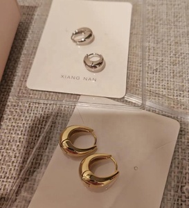 Vente flash - Boucles d'oreilles simples en argent sterling S925 pour femmes, bijoux de tous les jours - Product Image 1