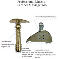 Couteau de massage Gua Sha professionnel en laiton pour thérapie musculaire, certifié CE Classe I, garantie 3 ans