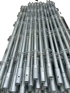 Structure d'échafaudage robuste à anneaux avec pinces en acier galvanisé pour les projets de construction de tours et de bâtiments - Product Image 4