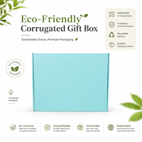 Boîte cadeau en carton écologique pour bijoux, emballage en carton ondulé