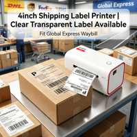 Printer Label Thermal USB Bluetooth 4x6 Printer Label Thermal Nirkabel untuk Pengiriman Waybill dengan Stand