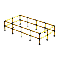 Système de barrières de sécurité amovibles pour entrepôts, barrières de protection modulaires à boulons