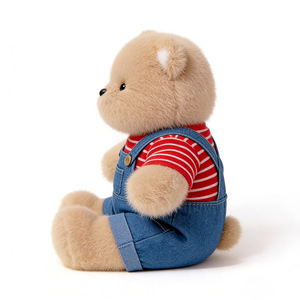 ตุ๊กตาหมีแบบใหม่ที่ปรับแต่งได้ พร้อมกางเกงเอี๊ยม ทำจากโพลีเอสเตอร์ สีน้ำตาล - Product Image 3