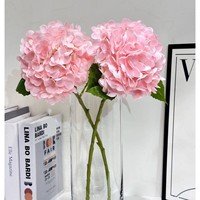 Bunga Hydrangea Latex Real Touch Grosir dalam Jumlah Besar |   Batang Bunga Buatan Besar untuk Dekorasi Meja Hotel dan Centerpiece Pernikahan