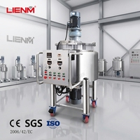Cuve de mélange liquide en acier inoxydable 100L 250L 300L 500L avec chauffage pour détergents liquides et cosmétiques
