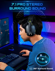 <span class=keywords><strong>ONIKUMA</strong></span> B2-Auriculares inalámbricos con <span class=keywords><strong>Bluetooth</strong></span>, 2,4 GHz, cancelación de ruido, latencia ultrabaja, auriculares para juegos con micrófono para PS5, XBOX y PC - Product Image 6