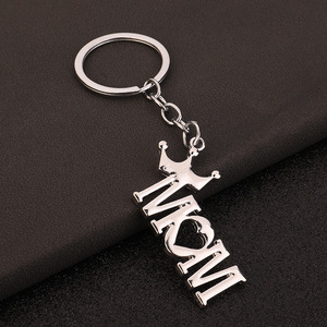 Cartoon Alloy Keychains for Mom and Dad Unique Stainless Steel <b>Small</b> <b>Gift</b> Pendant for Mother's Day and Father's Day - Product Image 2