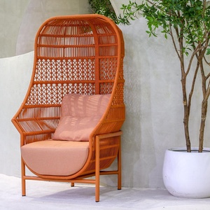 Mobilier d'extérieur au design moderne Foshan Chaises de <span class=keywords><strong>jardin</strong></span> bleu royal avec cadre en aluminium et corde à tricoter de <span class=keywords><strong>luxe</strong></span> pour villa - Product Image 5