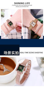 Reloj de Mujer Cuadrado Retro con Correa de Malla, Diamantes y Cuarzo de Lujo, Regalo de Navidad - Product Image 6