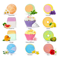 Pas cher surprise oranique huile aromathérapie cupcake bain effervescents chocolat bombes de bain enfants emballage bricolage bain bombes kit