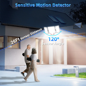 144LED alto brillo amplio rango SMD2835 Sensor de movimiento impermeable al aire libre luz de pared Solar con Control remoto para camino de jardín - Product Image 6