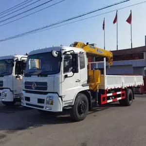 China hot sale dongfeng 8 tons crane truck truck crane truck with crane for sale