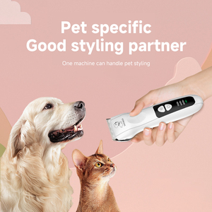 पेशेवर ताररहित पालतू बाल ट्रिमर कम शोर रिचार्जेबल कुत्ते बिल्ली चूने क्लिपर ओम उच्च शक्ति पालतू शेवर - Product Image 3