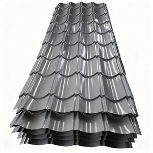 Tôle <span class=keywords><strong>ondulée</strong></span> en acier galvanisé prépeint couleur GI, revêtement zinc Galvalume, argenté, pour panneau de toiture - Product Image 3