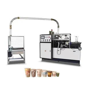 Máquina de fazer papel com base de copo descartável de alta qualidade para venda Máquina de fazer copo de papel de café com placa de papel automática