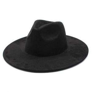 Nouvel Arrivage Chapeau Fedora à large bord en tissu suédé pour homme, Chapeaux Fedora en suédine pour femme, élégants pour événements en plein air, affaires et pêche - Product Image 5