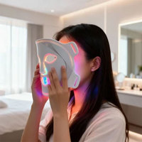 Masque LED de luminothérapie infrarouge personnalisé 630 nm 850 nm 8 modes, masque de beauté pour le visage, luminothérapie rouge, masque facial LED