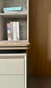 <span class=keywords><strong>Armario</strong></span> Minimalista sin Tiradores con Escritorio Integrado, Estantes Abiertos, Ahorro de Espacio - Product Image 3