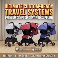 Poussette bébé pliable de haute qualité, pliage à une main, système de voyage compact et léger, prix de gros