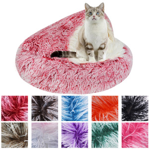 Offre Spéciale plusieurs couches longue peluche maison pour animaux de compagnie fond antidérapant chaud semi fermé sommeil profond lit pour animaux de compagnie - Product Image 3