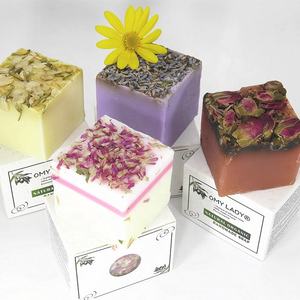 Sabonete de presente perfeito, sabonete artesanal com flor de rosa, sabonete de lavanda de longa duração - Product Image 3
