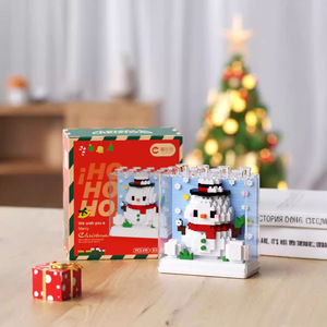 Christmas Building Blocks Set Santa Claus Snowman Tree 200-400 Pieces Educational Toy For Kids Age 7-14 Indoor Assembly Gift - Product Image 4