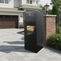 Boîte à lettres et à colis extérieure en acier galvanisé durable, autoportante, anti-vol, imperméable, avec revêtement en poudre, pour utilisation en extérieur dans le jardin