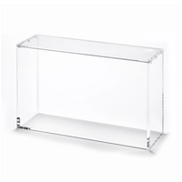 Boîte de présentation en acrylique premium 151 UPC, transparente, avec protection UV et couvercle magnétique
