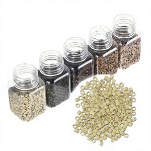 Perles, anneaux et tubes pour extensions de cheveux, maintien solide pour extensions capillaires - Product Image 2