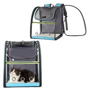 BSCI Factory factory direct price foldable panoramic pet <b>carry</b> <b>backpack</b> Oxford camping <b>cat</b> breathable <b>backpack</b> - Product Image 1