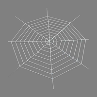 Decoración para Casa Embrujada al por Mayor, Telaraña Artificial Redonda Blanca de Chenilla Suave de 360 cm y 9 Capas para Interiores, Exteriores, Jardín y Hogar
