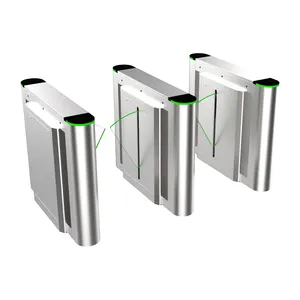 Flow Control System Subway Railway Station Airport Security Flap Barrier Price Turnstile Gate Flap Barrier