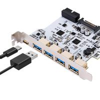 Adaptateur de panneau frontal USB 3.2 Gen 1 Type-C, connecteur Type-C réversible, conception double puce, 5 Gbps, carte adaptateur en stock