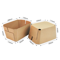 Punnets d'emballage de pomme de 1 KG boîtes d'emballage de fruits en carton ondulé durable
