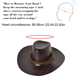 <span class=keywords><strong>Prix</strong></span> de gros Nouveau style Femmes Hommes Cuir <span class=keywords><strong>Mexique</strong></span> Unisexe Été Western Chapeau en laine douce PU Cuir Chevalier Chapeaux - Product Image 2