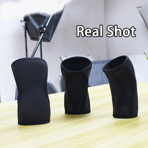 Rodilleras de compresión de neopreno de alta calidad para levantamiento de pesas de 7 mm, soporte para codo y rodilla para gimnasio - Product Image 4