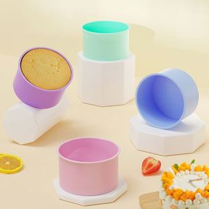 Wholesale Single Piece Large Round <b>Silicone</b> Cake Mold 4/6/8/10 Inch Non-Stick Heat Resistant Reusable Dishwasher Safe Cake <b>Tools</b> - Product Image 4