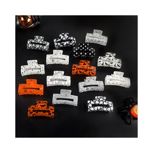 قبعة هالوين جودة عالية أنيقة مربعة مجوفة من الأكريليك قبعة يقطين ظريفة مضحكة لمشابك القرش شبح مقطع 8-مخلب - Product Image 1