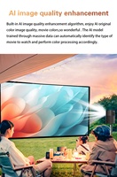 Système de cinéma maison certifié Google-TV, projecteur laser portable 1080P 4K à courte focale, rechargeable, intelligent, pour jeux vidéo et films