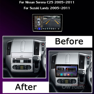 9 pollici Qualcomm 8Core Android Car Multimedia per Nissan Serena <span class=keywords><strong>C25</strong></span> 2005-2008 360 telecamera Radio GPS CarPlay ottico DSP - Product Image 2