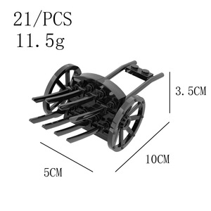 Blocs <span class=keywords><strong>de</strong></span> construction MOC, Scène <span class=keywords><strong>de</strong></span> château médiéval, Murs, tours, tours d'angle, soldats <span class=keywords><strong>de</strong></span> siège, défense, bataille, jouet d'assemblage en plastique DIY - Product Image 6