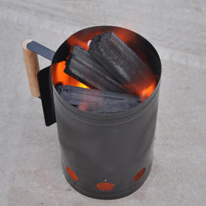 Estufa <span class=keywords><strong>de</strong></span> ignición para exteriores, <span class=keywords><strong>barril</strong></span> <span class=keywords><strong>de</strong></span> cubo <span class=keywords><strong>de</strong></span> fuego <span class=keywords><strong>de</strong></span> carbón <span class=keywords><strong>con</strong></span> mango <span class=keywords><strong>de</strong></span> madera, para acampar, barbacoa, antiincrustante - Product Image 1