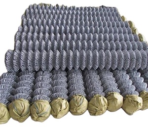 Clôture en fil cyclone tissé galvanisé à chaud, maille à mailles losangées de classe A avec services de découpe et de pliage, 50x50mm - Product Image 1