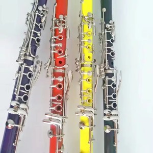 Clarinete de ABS de Alta Calidad de Fábrica, Colorido, Niquelado, con 17 Llaves <span class=keywords><strong>Bb</strong></span>, Instrumentos Musicales OEM - Product Image 6