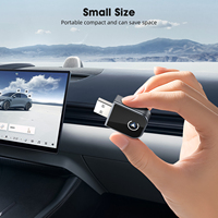 Adaptador automático inalámbrico CarPlay y Android 2 en 1, convierte el adaptador Bluetooth 5,0 con cable a CarPlay inalámbrico con Plug and Play a la vez