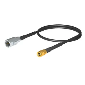 FME male straight to SMC female straight connector with RG174 cable jumper interface