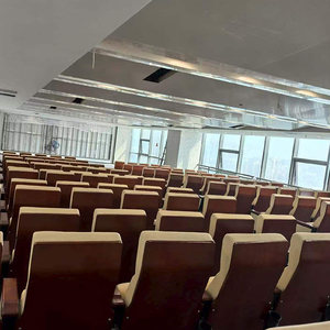 Sillas Plegables de Diseño Moderno <span class=keywords><strong>para</strong></span> Teatro, con Patas Metálicas, Cojines de Tela y Esponja, Cómodas <span class=keywords><strong>para</strong></span> Escuelas, Auditorios e Iglesias - Product Image 5