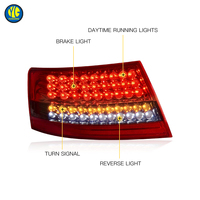 Feux arrière LED YU GUANG pour Audi A6 C6 2005-2008 Avant, accessoires de voiture, feux arrière LED améliorés, feux arrière LED