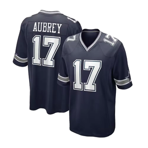 Kaos Jersey Sepak Bola Amerika Dallas Bordir Berkualitas Tinggi Grosir Brandon Aubery Ukuran 17 Pria - Product Image 3